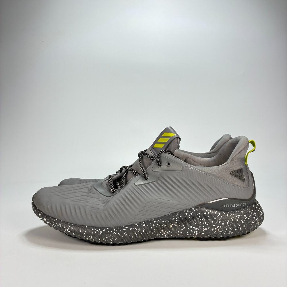 Adidas Alphabounce All Terrain Grey Athletic Running Shoes BW1224 Men’s Size 12 - Picture 4 of 11